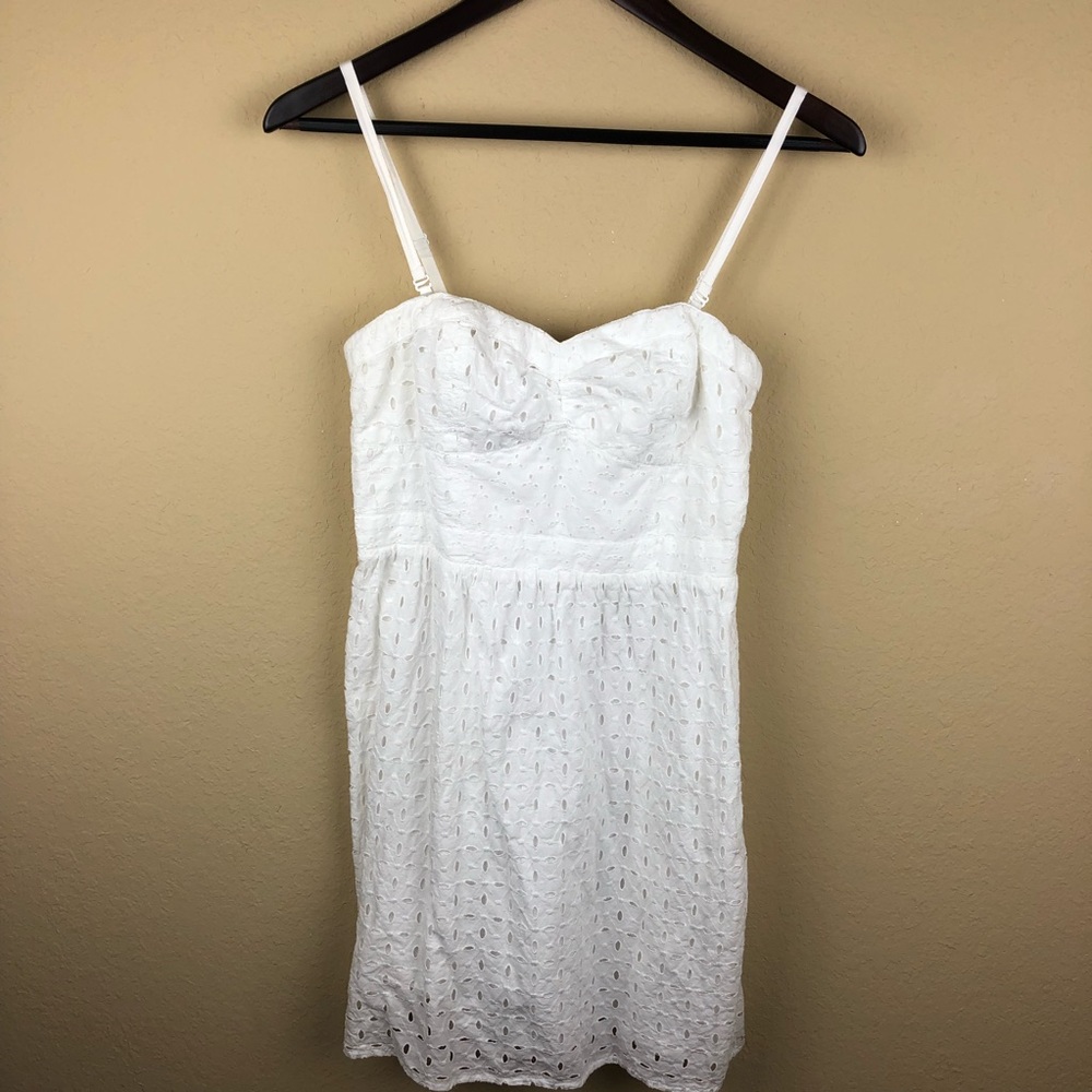 American Eagle Womens Dress, White Lace Size 6 - Picture 1 of 8